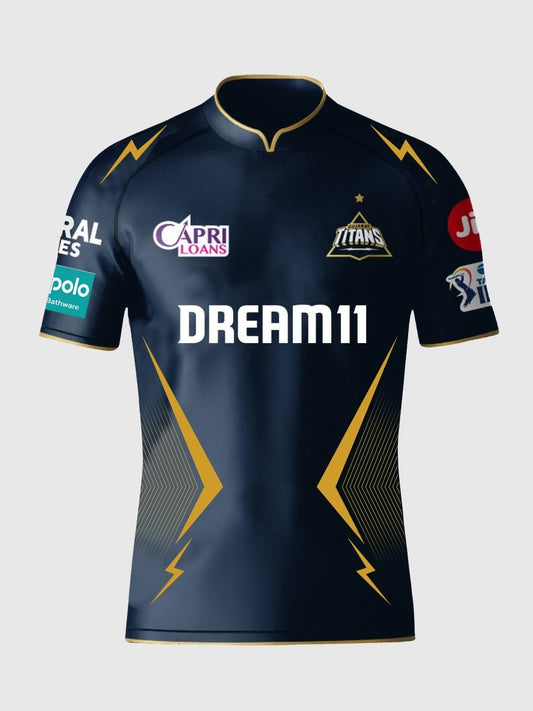 PW|IPL| GUJRAT|Men's  Graphic Print Dry Fit Soft Fabric 180GSM T-Shirt