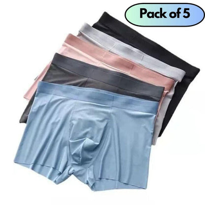 Men's Ice Silk Briefs Boxers Pack of 5